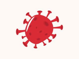 Virus icon in clean vector style