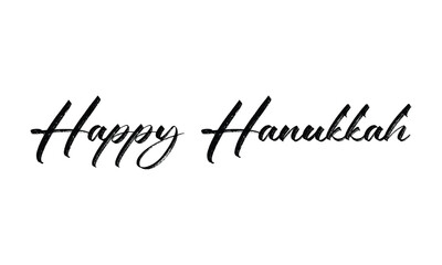 Happy Hanukkah typography design vector, Happy Hanukkah text 