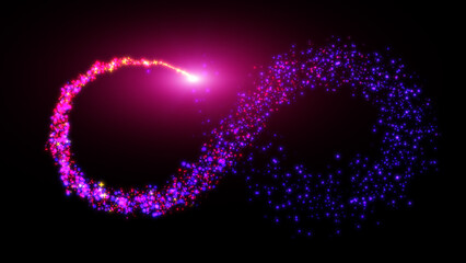 Infinity symbol motion background.