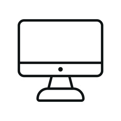 Flat computer icon, ideal for digital work, education, online use, office tools, and tech illustrations.