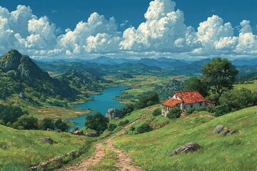 Mountain Valley Cottage Scenic.