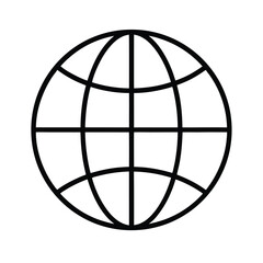 Minimalist Black Line Art Outline Global Diversity Vector illustration