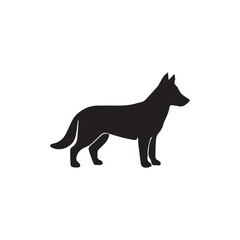 German Shepherd dog silhouette