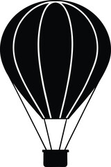 Fototapeta premium Hot air balloon silhouette in Sky