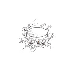 Obraz premium flower and cheese logo