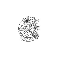 flower and cheese logo
