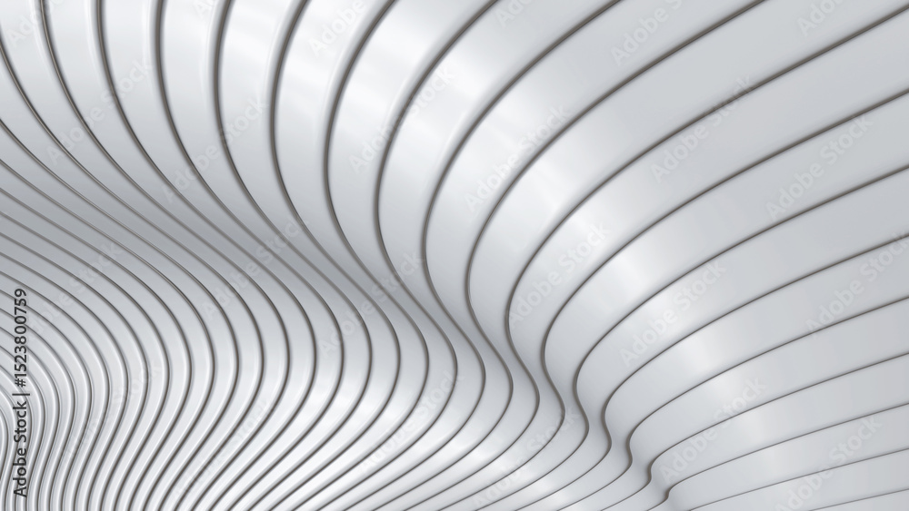 Poster white striped pattern background, 3d lines design, abstract minimal white gray background for busine