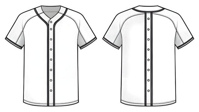 Baseball Jersey Mockup Customizable Template for Design and Branding