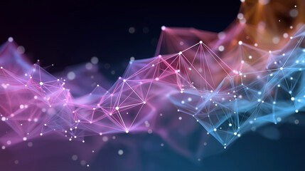 abstract glowing background, global connection dots, web wallpaper