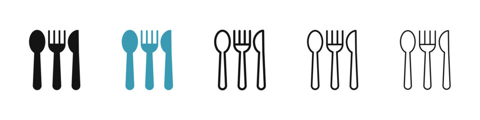 Utensils icon illustration vector symbol set