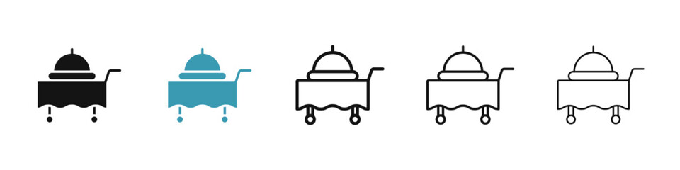 Room service icon illustration vector symbol set