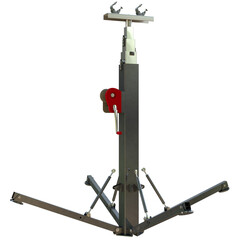 Truss winch stand rigged