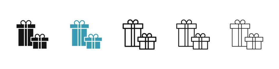 Gifts icon illustration vector symbol set