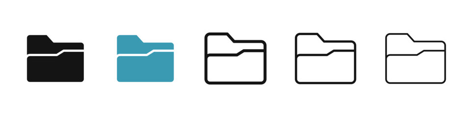 Folder icon illustration vector symbol set