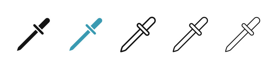 Eye dropper icon illustration vector symbol set