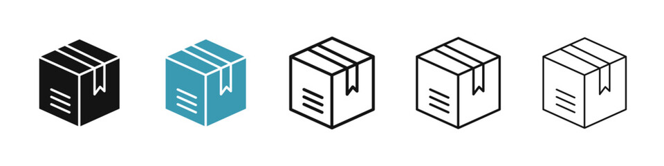 Box icon illustration vector symbol set