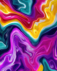 Obraz premium Colorful abstract swirl pattern with vibrant hues