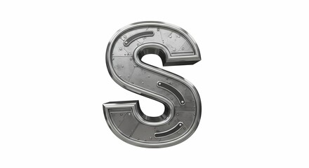 Naklejka premium letter S