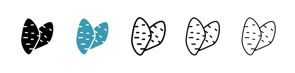 Sweet potato line icon in art style vector