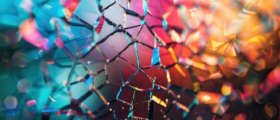 spectrum abstract texture glitter colorful spectrum bug lack hack technology fantasy multiple glass glossy surface crack broken.
