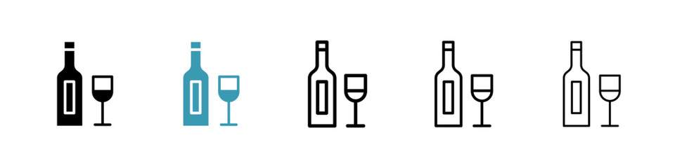 Vodka line icon in art style vector