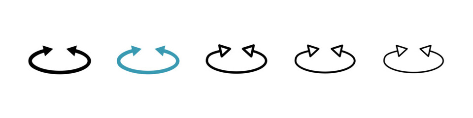 Two side line icon in art style vector