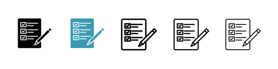 Requirements line icon in art style vector