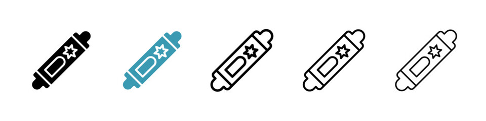 Mezuzah line icon in art style vector