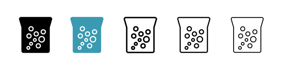 Hard Water line icon in art style vector