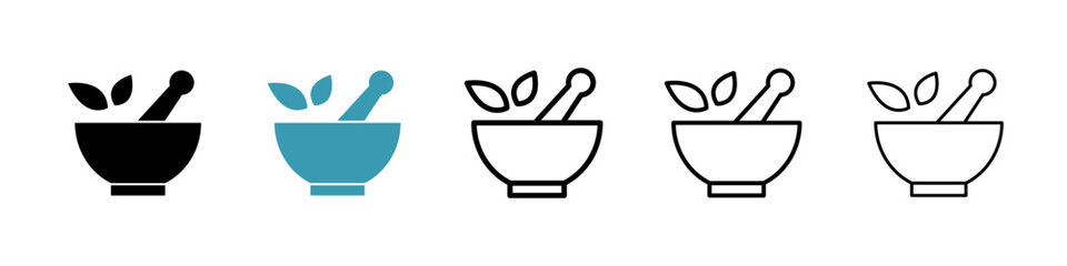 Herbal Medicine line icon in art style vector