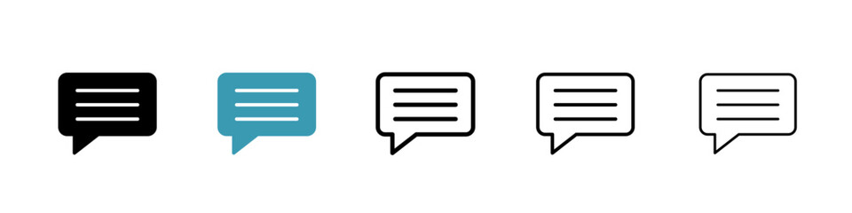 Feedback line icon in art style vector