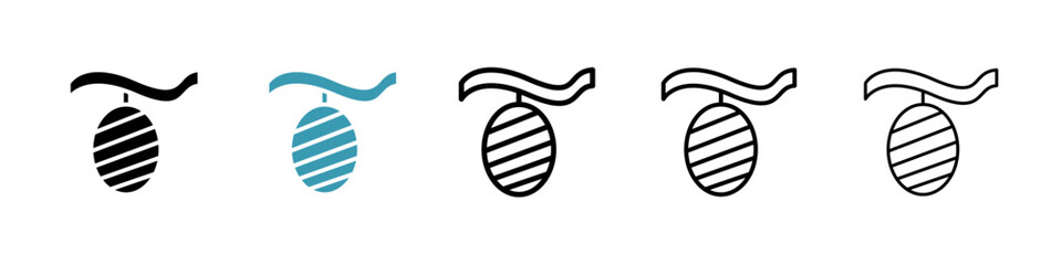 Cocoon line icon in art style vector