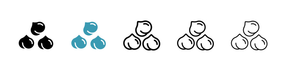 Chickpeas hummus line icon in art style vector