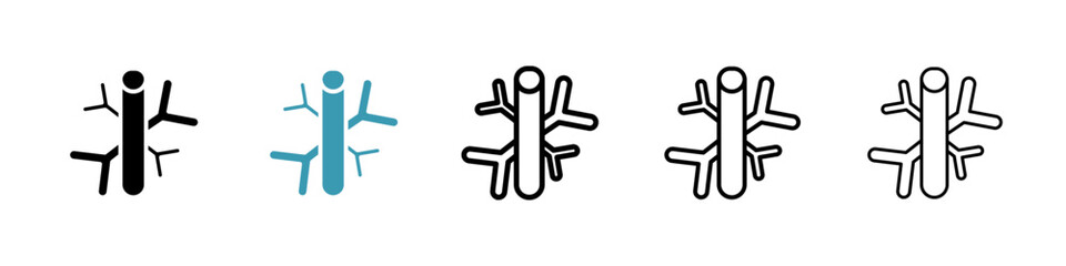 Blood Vessel line icon in art style vector