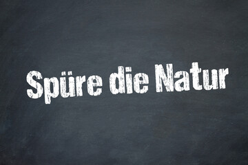 Obraz premium Spüre die Natur 