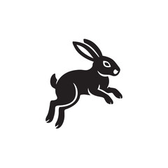 jumping rabbit vector