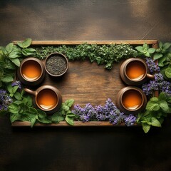 Herbal Tea with Mint and Lavender