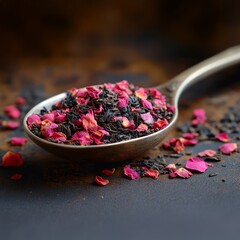 Rose Tea on Spoon