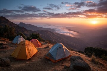 Mountain Sunrise Camp Tents. (1)