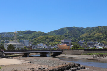 伊東大川と渚橋（静岡県伊東市）