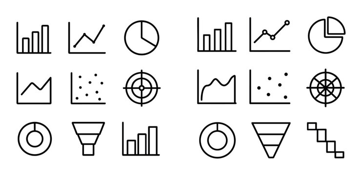 Minimalist Chart Icons