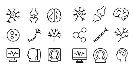 Neuroscience Icons Grid