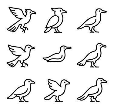 Primitive Bird Icons