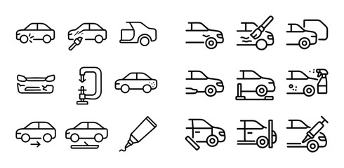 Bodywork Service Icons