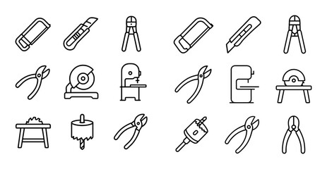 Cutting Tools Icons