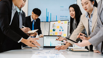 Diverse Business Team Collaboration and Strategy