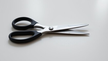 Obraz premium Crafting action with scissors home office product photography professional setting close-up creative tools