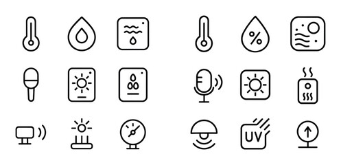 Minimalist Sensor Icons