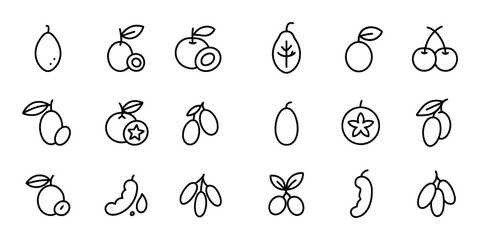 African Fruit Icons