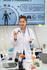 Medical Professional Explaining Anatomy